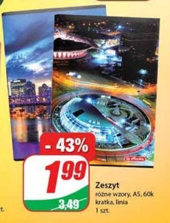 Dino Zeszyt a5 60 kartek linia oferta
