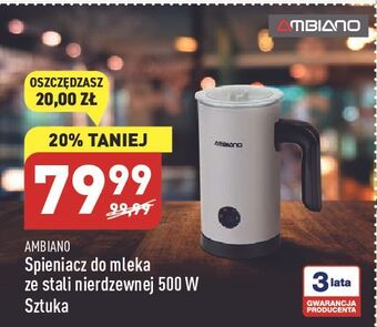 ALDI Spieniacz do mleka ambiano oferta