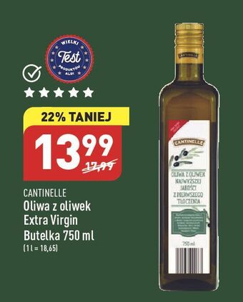 ALDI Oliwa z oliwek extra vergine cantinelle oferta