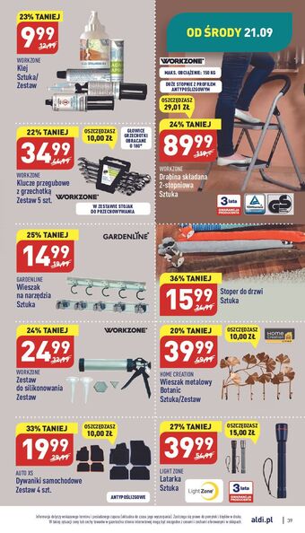 ALDI Drabina składana 2-stopniowa workzone oferta