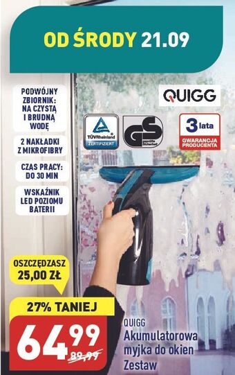 ALDI Myjka elektryczna do okien quigg oferta
