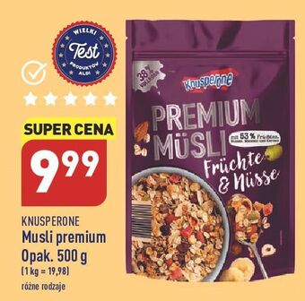ALDI Musli owoce i orzechy knusperone oferta
