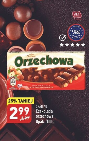 ALDI Czekolada orzechowa chateau oferta