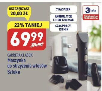 ALDI Maszynka do strzyżenia carrera oferta