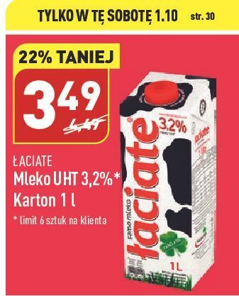 ALDI Mleko 3.2% łaciate oferta