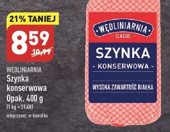 ALDI Szynka konserwowa wędliniarnia classic oferta