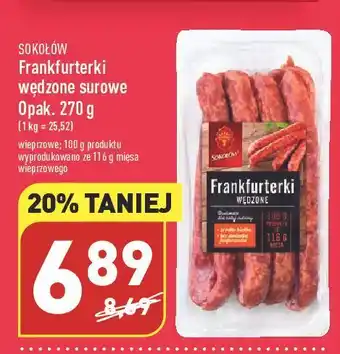 ALDI Frankfurterki wędzone sokołów oferta