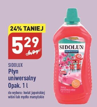 ALDI Płyn do mycia kwiat japońskiej wiśni sidolux uniwersalny oferta