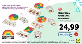 Lidl Zabawka motoryczna montessori playtive oferta
