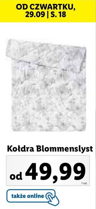 Lidl Kołdra blommenslyst 140 x 200 cm wendre oferta