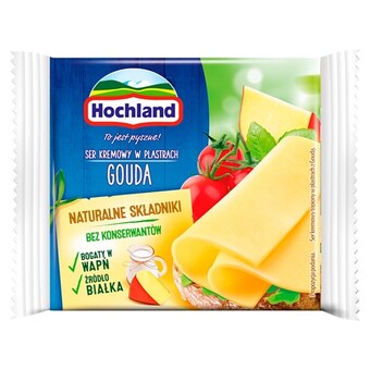 Delikatesy Centrum Hochland ser kremowy gouda w plastrach 130 g oferta