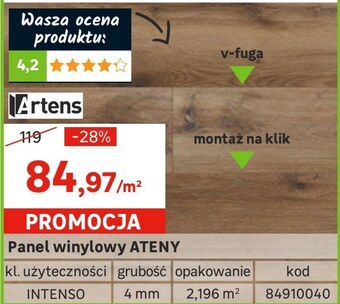 Leroy Merlin Panel podłogowy artens oferta