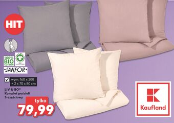 Kaufland Komplet pościeli 160 x 200 + 2x 70 80 cm liv & bo oferta