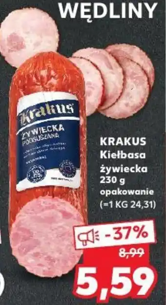 Kaufland Krakus Kiełbasa żywiecka 230 g opakowanie oferta