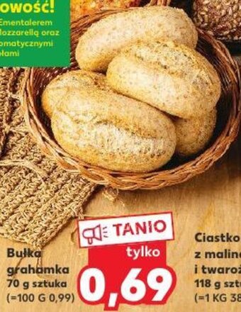 Kaufland Bułka grahamka 70 g sztuka oferta
