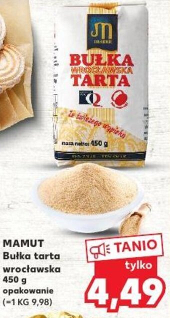 Kaufland Mamut Bułka tarta wrocławska 450 g opakowanie oferta