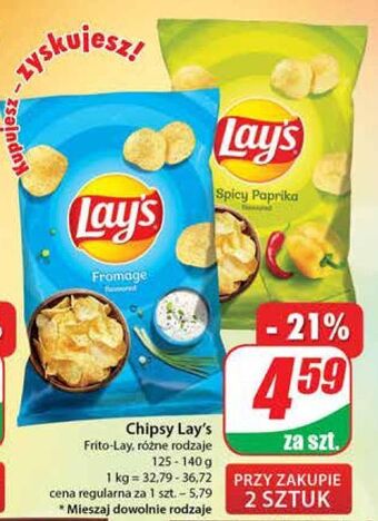 Dino Chipsy pikantna papryka lay's oferta