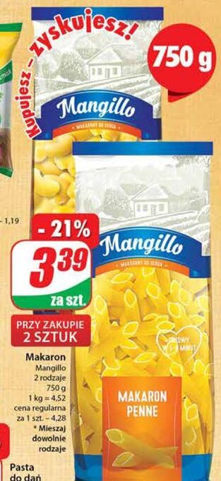 Dino Makaron penne mangillo oferta