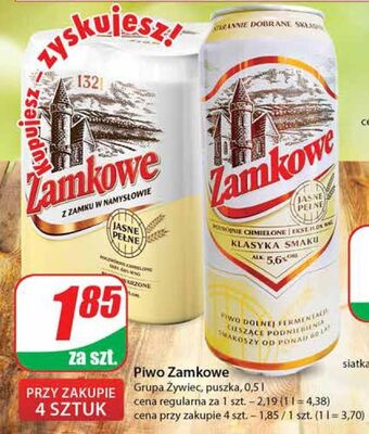 Dino Piwo zamkowe jasne pełne oferta