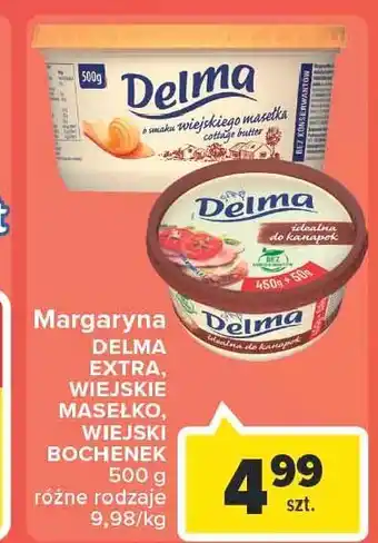 Carrefour Market Margaryna delma extra o smaku wiejskiego masełka oferta