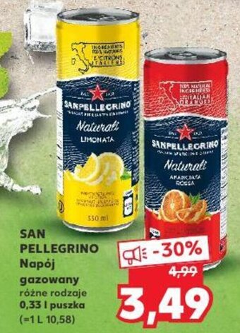 Kaufland San Pellegrino Napój gazowany 0,33 l puszka oferta