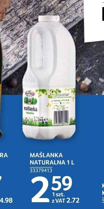 Maślanka naturalna 1l
