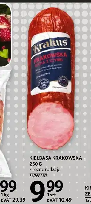 Selgros Kiełbasa krakowska 250g oferta