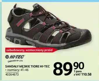 Selgros Sandały męskie Tiore Hi-Tec oferta