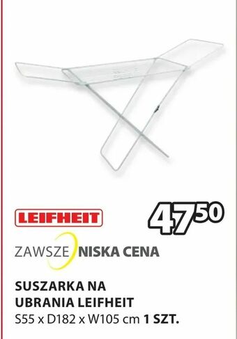JYSK Suszarka na ubrania leifheit oferta