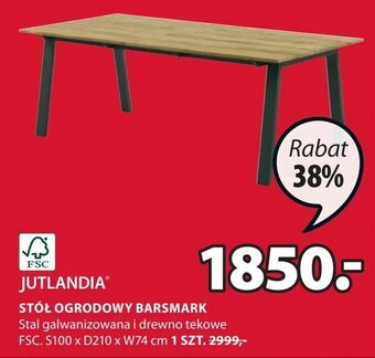 JYSK Stół ogrodowy barsmark oferta