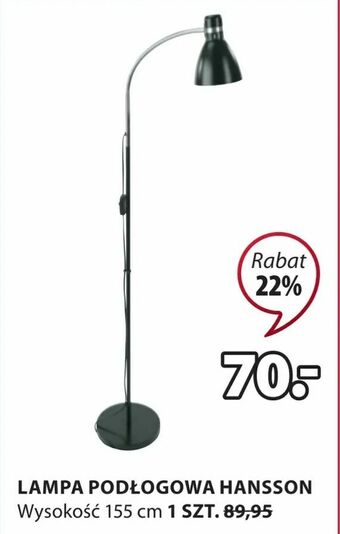 JYSK Lampa podłogowa hansson oferta