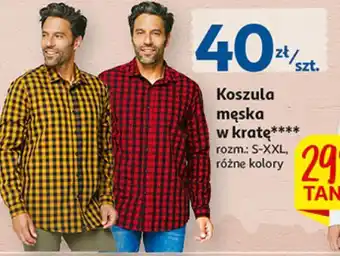 Auchan Koszula męska weekendowa w kratę rozm. s-xxl oferta