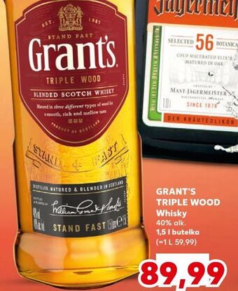 Kaufland Whisky grant's triple wood oferta