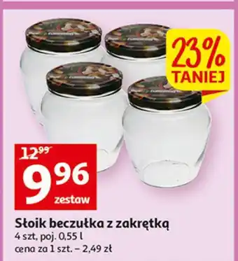 Auchan Słoik beczułka 550 ml oferta