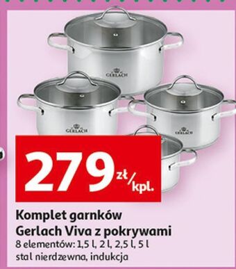 Auchan Komplet garnków viva gerlach oferta