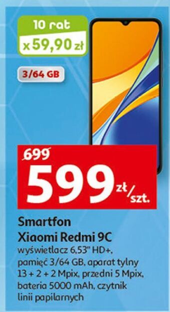 Auchan Smartfon redmi 9c xiaomi oferta
