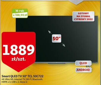 Auchan Telewizor qled 50'' 50c722 tcl oferta
