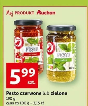 Auchan Pesto czerwone auchan różnorodne (logo czerwone) oferta