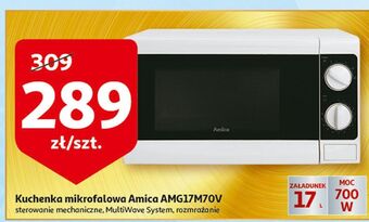 Auchan Kuchenka mikrofalowa amg 17m70v amica oferta