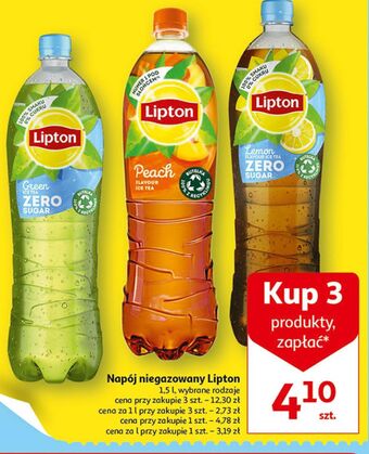 Auchan Herbata mrożona zero lipton green ice tea oferta