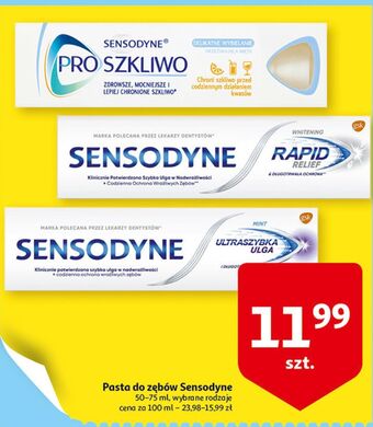 Auchan Pasta do wrażliwych zębów sensodyne rapid oferta