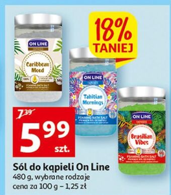 Auchan Sól do kąpieli caribbean mood on line senses oferta