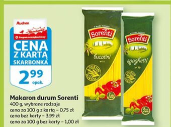 Auchan Makaron bucatini sorenti oferta