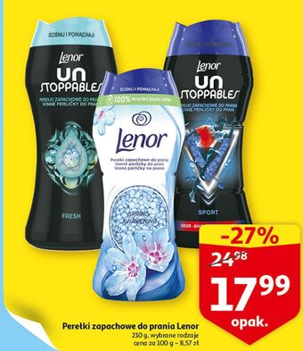 Auchan Perełki zapachowe fresh lenor unstoppables oferta