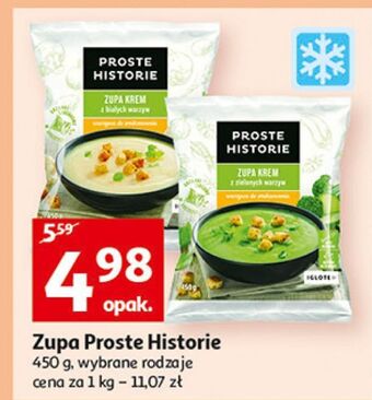 Auchan Zupa krem z zielonych warzyw iglotex proste historie oferta