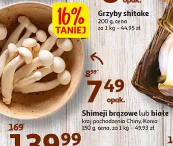 Auchan Grzyby shimeji brązowe oferta