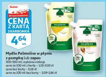 Auchan Mydło w płynie mleko i miód - zapas palmolive naturals oferta