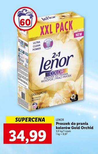 Lidl Proszek do prania gold orchid color lenor oferta
