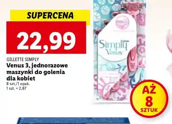 Lidl Maszynka do golenia pink gillette simply venus oferta