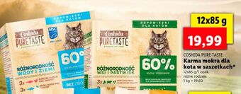 Lidl Karma dla kota różnorodność wody i ziemi coshida pure taste oferta